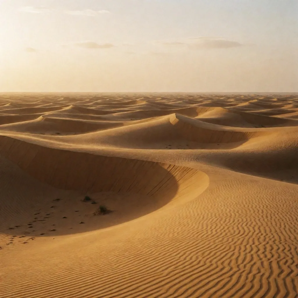 Vast sand dune expanse